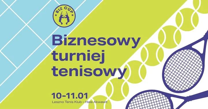 Grafika promocyjna wydarzenia Biznesowy Turniej Tenisowy BizCup o Puchar Konsula Chile