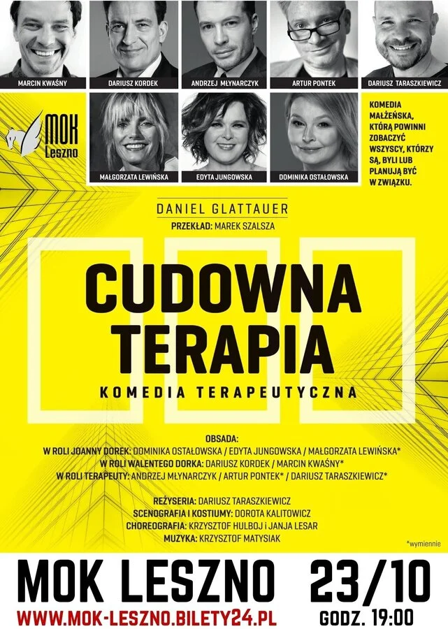 Grafika promocyjna wydarzenia Cudowna terapia || spektakl