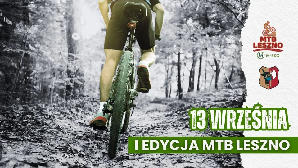 Grafika promocyjna wydarzenia I M-EKO MTB BIKE w Lesznie