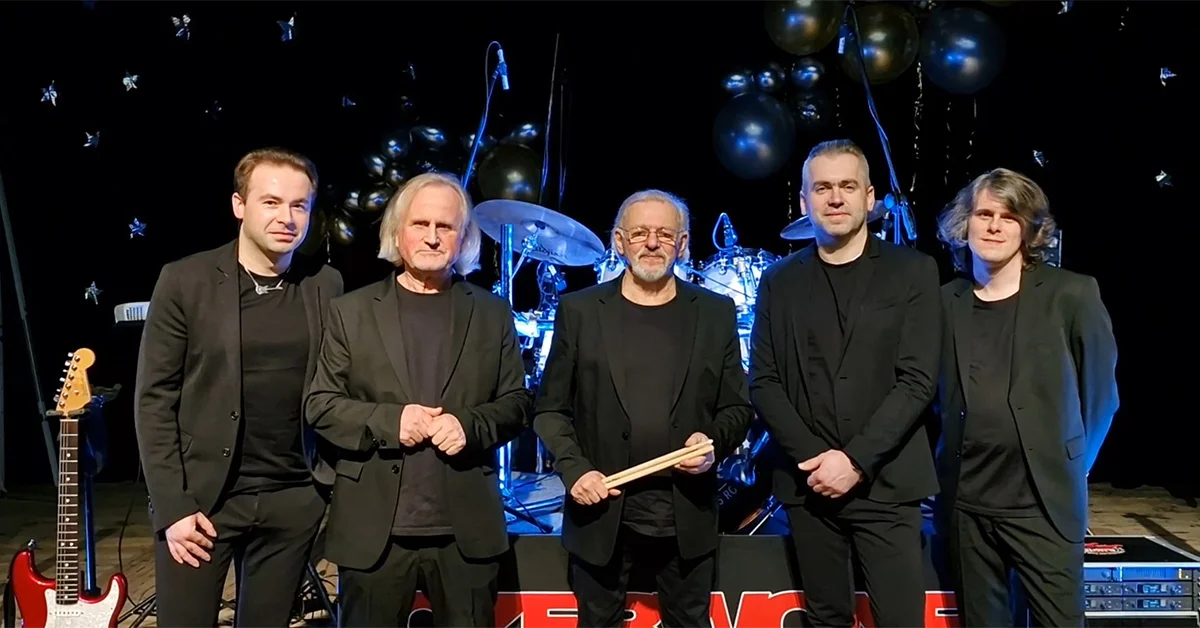 Grafika promocyjna wydarzenia Koncert Czerwonych Gitar w Lesznie w ramach jubileuszowej trasy 60-lecia