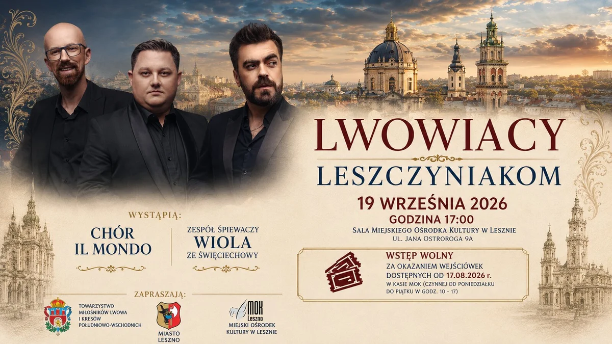 Grafika promocyjna wydarzenia Lwowiacy - Leszczyniakom || Il Mondo || KONCERT