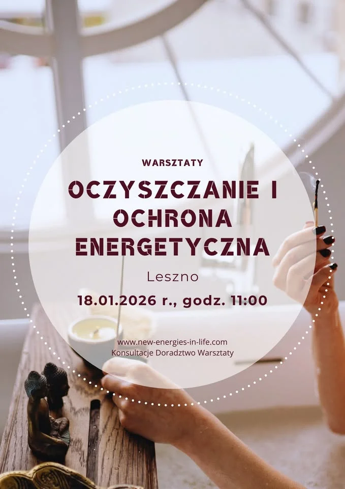 Grafika promocyjna wydarzenia Ochrona energetyczna — warsztaty w Lesznie