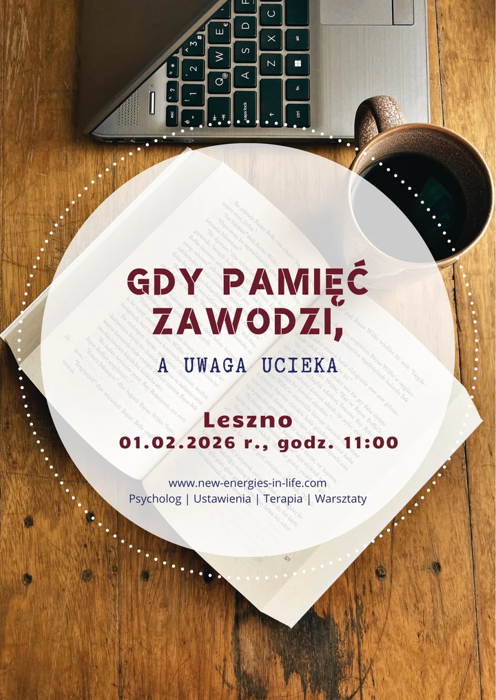 Grafika promocyjna wydarzenia Problemy z pamięcią i koncentracją uwagi. Ustawienia Systemowe. Leszno