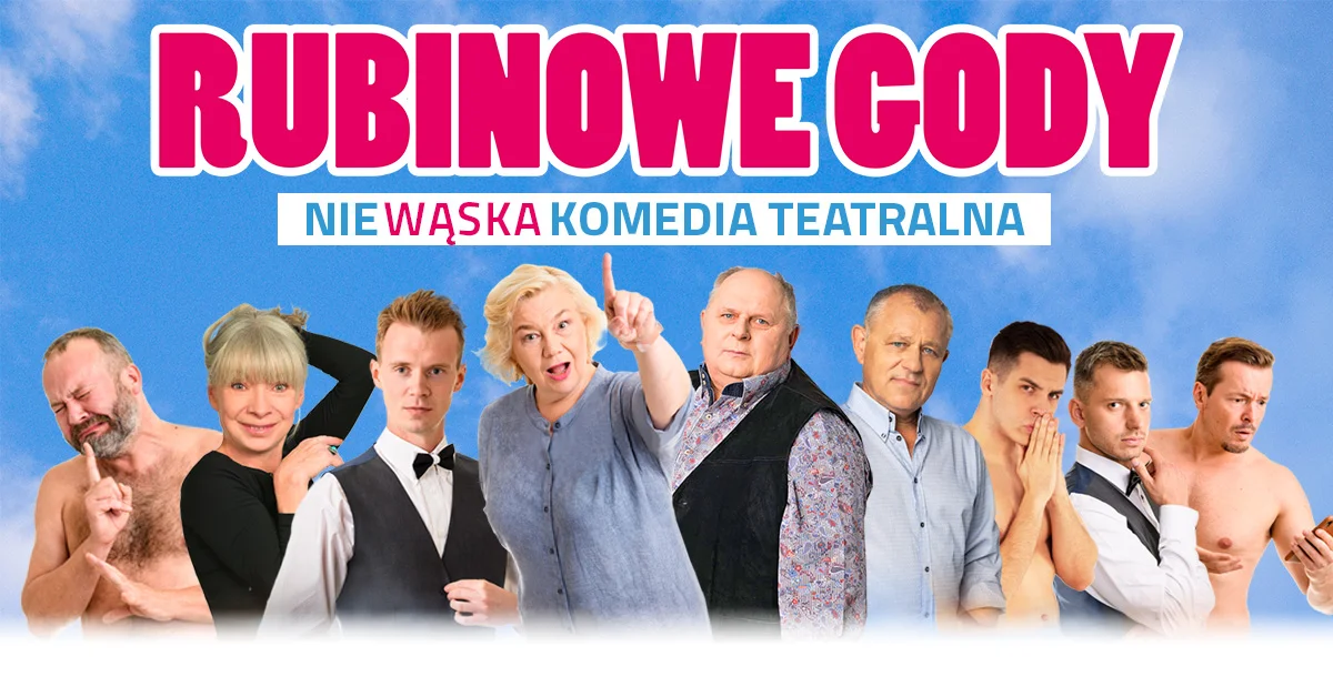 Grafika promocyjna wydarzenia Spektakl komediowy o czterdziestej rocznicy ślubu w Lesznie