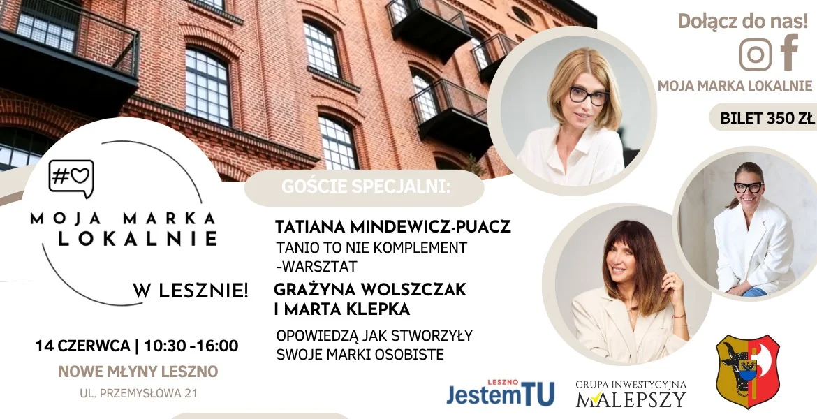 Grafika promocyjna wydarzenia Spotkanie lokalnych przedsiębiorców w Lesznie