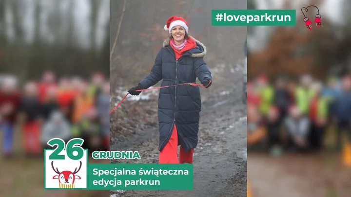 Grafika promocyjna wydarzenia Świąteczna specjalna parkrun Leszno (#572)