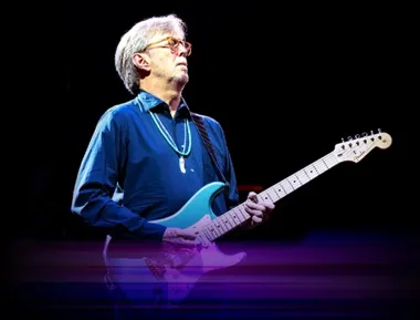 Grafika promocyjna wydarzenia Eric Clapton w Krakowie — wyjazd 29 kwietnia 2026 z Poznania, Leszna i Wrocławia