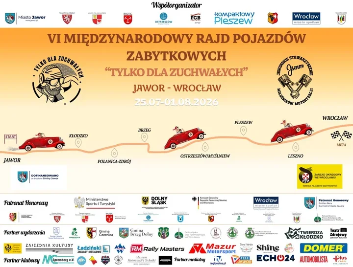Zabytkowe auta przejadą przez Leszno. Finał rajdu w Rydzynie