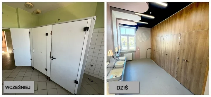 Koniec z bojlerami w SP 7. Szkolne toalety przeszły dużą zmianę