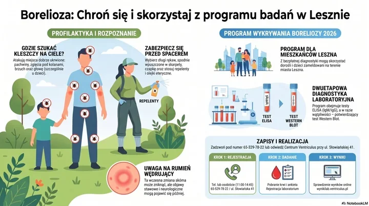 Bezpłatne badania w Lesznie. Rusza program wykrywania boreliozy