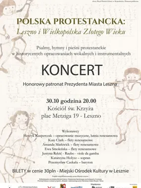 Renesansowe brzmienia wracają do Leszna. Koncert w kościele św. Krzyża