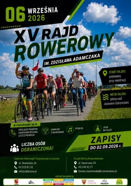Rajd rowerowy im. Zdzisława Adamczaka wraca. Meta nad jeziorem