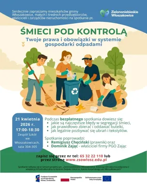 Odpady pod lupą we Włoszakowicach mieszkańcy usłyszą, jak nie przepłacać za śmieci
