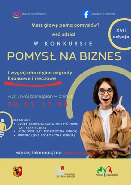 W Lesznie rusza konkurs, w którym dobry pomysł może zamienić się w realny biznes
